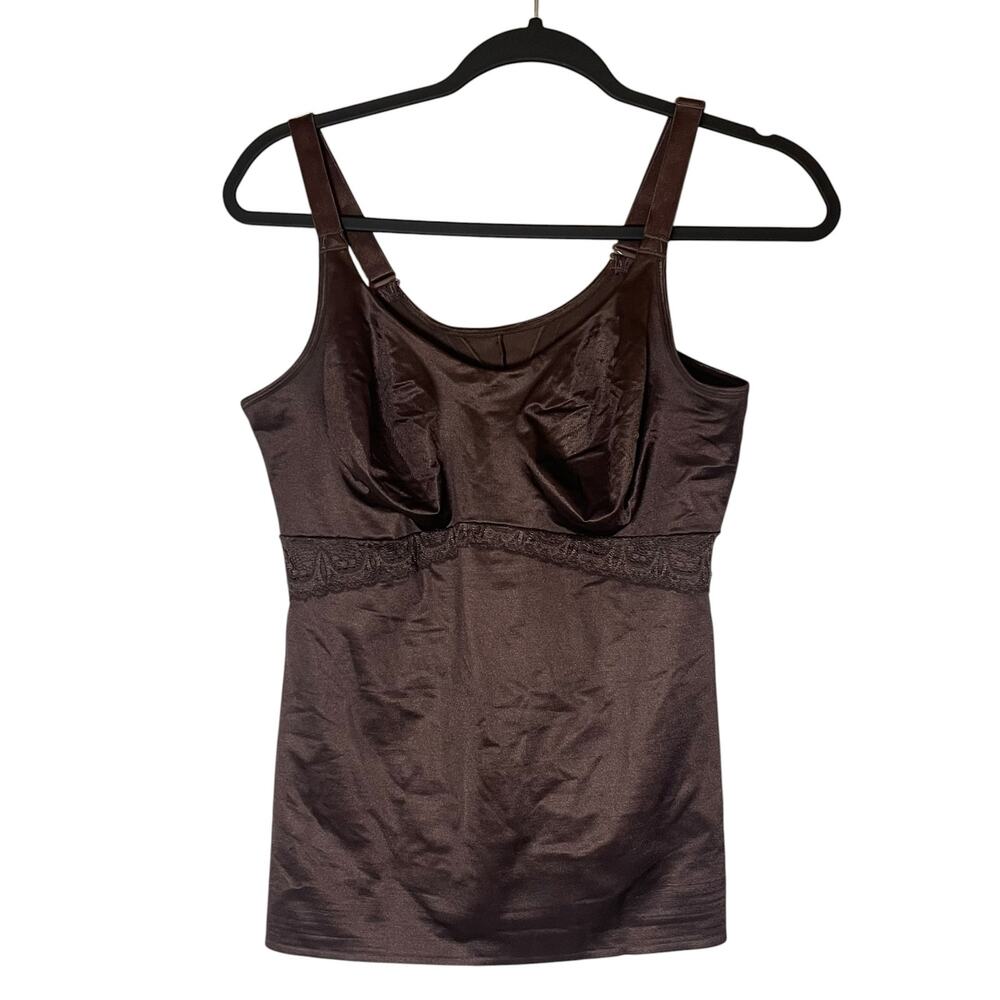 Ruby Ribbon Lace Cami 3024 Brown Level 4 Support Size 42/XL Shapewear Tank